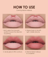 Langmanni Juego de 6 pcs labiales líquidos mate color nude - Tonos pigmentados y de larga duración, paquete de brillo labial, colección de regalo para niñas/mujeres - details 6