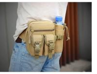 Riñonera táctica de nailon para hombre, bolsa para teléfono con botella de agua para senderismo, deportes al aire libre - details 2