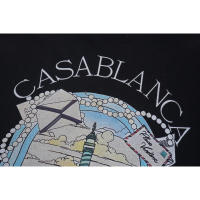 Camiseta de Verano de Algodón Puro Ajuste Suelto, Cuello Redondo, Estilo Casual para Hombres y Parejas Deportes y Moda - details 5
