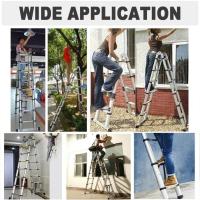 Escalera Telescópica Portátil de Aluminio 6,2m, 2 Ganchos, 15 Peldaños, Antideslizante, Multiusos, Carga de 150kg - details 18