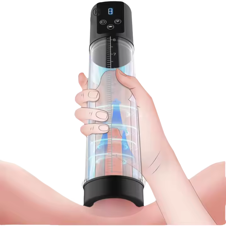 Bomba de Penis Eléctrica 2-en-1 Equipo de Mejora de Tamaño para Hombres - 1