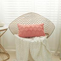 Almohada Rectangular a rayas con rombos de felpa para sala de estar, funda de cojín de tela de algodón para cama, funda de almohada textil para el hogar, decoración para sofá - details 10