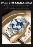 Reloj de Piloto de Lujo Premium Automático, Funcional Multifuncional, Resistente al Agua, Correa de Cuero Accesorio de Moda para Hombres - details 4