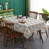 Battilo - Mantel ENCE rectangular comedor lujosa funda bordada para mesa de centro, decoración del hogar y bodas - details 1