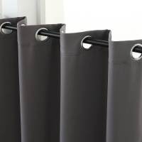 MILVIDAS Full Shading Curtain Super Soundproof Heat Insulation 100% Blackout Curtain Thickened Uv Protection With 8 Rings For Li - details 0