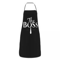 Delantal de cocina para parejas Regalos de boda para novios Delantal de cocina con bolsillos grandes Regalos para hombres Regalos para mujeres Delantal de cocina negro para barbacoa - details 0