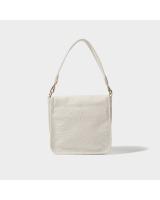 Bolso de mensajero de un hombro, nuevo bolso de axila para mujer, bolso de cuero suave blanco y negro. - details 15