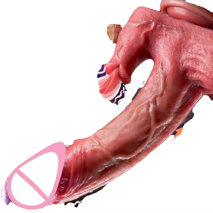 Vibrador Realista en Forma de Pénis Estimulación de Clímax Facial y Anal - 1