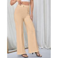 Pantalones holgados elegantes de cintura alta para mujer primavera otoño para moda femenina - details 3
