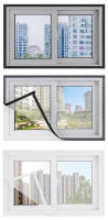 Malla autoadhesiva para ventana de interior, mosquitera antimosquitos para puerta de casa, cortina de malla para mosquitos, redes invisibles para insectos de verano - details 9