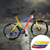 Cinta de 8 m, ruedas de bicicleta adhesivas fluorescentes de PVC, cinta adhesiva reflectante para seguridad de advertencia de ciclismo - details 9