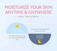Suero facial blanqueador Sakura, antienvejecimiento, líneas finas, aprieta los poros, mejora el pigmento de melanina, crema hidratante opaca, ilumina el cuidado de la piel - details 13