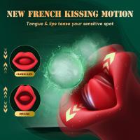 Vibrador de juguetes sexuales para adultos, juguete rosa, estimulador sexual rosa para mujeres con 10 modos de vibración y 10 modos de beso francés, vibrador de juguete sexual de lengua, vibrador de clítoris para mujeres, juguetes sexuales para adultos - details 0