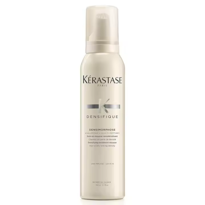 Hot KÉRASTASE Densifique Densimorphose Mousse para dar volumen y dar volumen al cabello, añade brillo con ácido hialurónico para cabello fino, fino y - 1