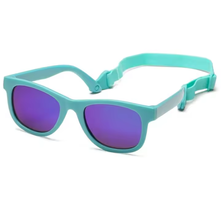 Gafas de Sol Polarizadas Flexibles para Bebé Recién Nacido Marco Cuadrado de Silicona UV400 - 1