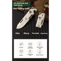 Cuchillo Plegable Portátil de Acero Inoxidable D2 Deporte y Exteriores Cuchillo de Cañón de Acero - details 0