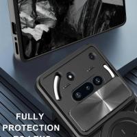 Para Nothing phone 3A Funda protectora de grado militar Funda trasera protectora de cámara reflectante omnidireccional con soporte - details 5