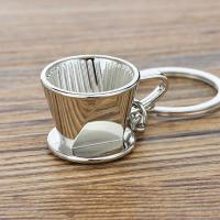 Llavero de Metal 3D creativo con forma de cafetera, Mini llavero con mango de café, llavero creativo con forma de jarra Moka, colgante pequeño - details 22