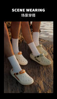 Zapatos de los hombres agujero zapatos de verano de suela gruesa antideslizante desgaste exterior sandalias al aire libre bolsa eva cabeza zapatos de playa vadear zapatillas frías hombres - details 4