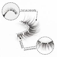 Pestañas False Transparentes 10 Pares Simulación Natural Ideal para Principiantes de Maquillaje - details 7