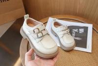 Zapatos de cuero antideslizantes para niñas, mocasines versátiles de fondo suave, estilo coreano, Britishi, otoño, 2024 - details 11