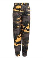 Pantalones de tiro medio para mujer, pantalones Cargo holgados de camuflaje para primavera y otoño, pantalones bombachos cómodos - details 1