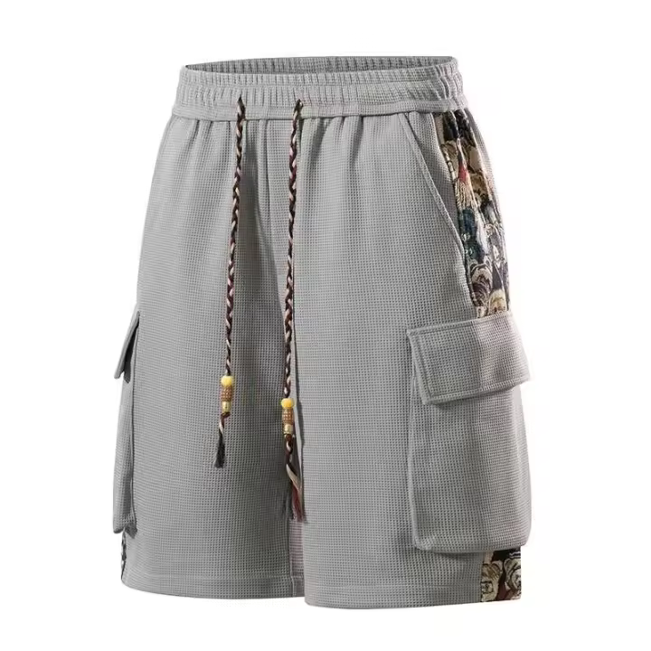 Pantalones Cortos de Gimnasio para Hombres Talla Grande 5 Diseño Bordado - 1