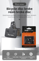 WEST BIKING-Pastillas de freno de disco para bicicleta, accesorios de resina y cerámica para Shimano Deore MT200, M515, M475, M395, XTR - details 0