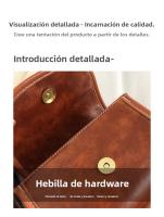 Bolsos cruzados de moda para mujeres, bolso de hombro con tapa de alta capacidad - details 2