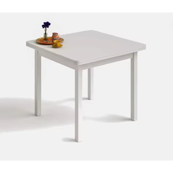 Mesa Cuadrada Multiusos Comedor Cocina |   Dimensiones 90 x 90 cm Extensible Libro a 180 x 90 cm - 1