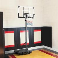 Canasta de Baloncesto para Exteriores/Interiores Altura Ajustable 182-213 cm Canasta Portátil con Ruedas con Base de Plomo para Niños y Adultos Negro/Blanco - details 3
