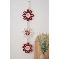 Tapiz Tejido a Mano Estilo Nórdico 2025, Diseño Solar con Flecos, Decoración Pared Infantil Segura, Algodón Orgánico, - details 5