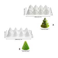 Herramienta para hornear pasteles de árbol de Navidad con 8 agujeros, bandeja de hielo apilable 3D, molde de silicona para árbol de Navidad, herramienta para hornear DIY, decoración navideña - details 0