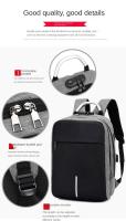 Mochila antirrobo con cerradura de contraseña para hombres, bolsa de computadora de carga usb, mochila de ocio empresarial - details 13