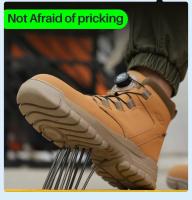 Botas de seguridad impermeables para hombre, botas de trabajo indestructibles con punta de acero, zapatos de seguridad antigolpes y resistentes a puñaladas para motorista - details 14
