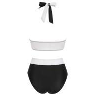 Bikini con estampado floral para mujer, traje de baño de dos piezas, de cintura alta, para adolescentes - details 19