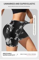 Pantalones cortos de yoga sin costuras para mujer, cintura alta, secado rápido, correr, ciclismo, deportes, gimnasio, verano - details 2