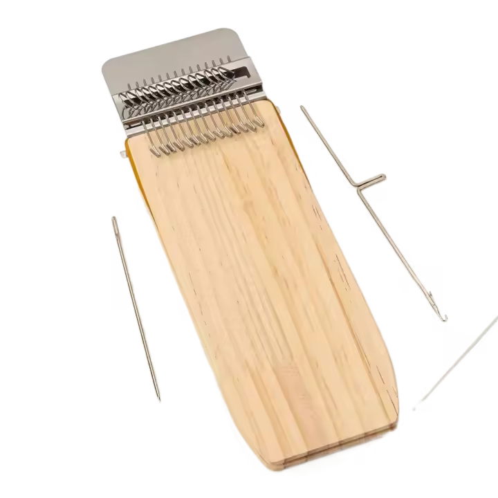 Parches de trenzado de madera rectangulares, accesorios de costura DIY, máquina de zurcir, telar, herramienta de tejido, herramienta textil - 1