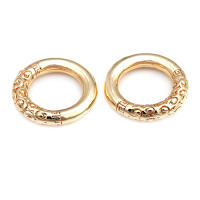 Anillo de Cierre Redondo de Brasso Dorado Mate Joyería de Alta Calidad - details 33