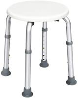 Silla de ducha médica Asiento de bañera Sool Baño Blanco Redondo Ajustable 8 direcciones Altura 36-54 cm, pies antideslizantes Carga 136 kg - details 0