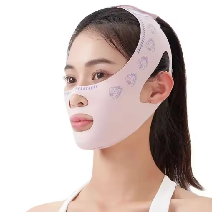 Mascarilla doble, cubrefacial, venta facial, banda de elevación, mascarilla adelgazante para papada LBHL02 - 1