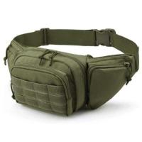 Riñonera de gran capacidad para exteriores, bolsa de pecho de nailon de alta densidad, impermeable, para escalada, multifuncional, Molle, bolsa colgante para cintura de viaje - details 8