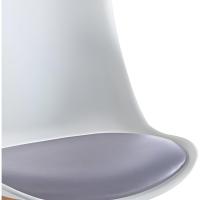 Sillas de Comedor, Sillas de Cocina Nórdicas con Asiento Blando, Tapizado y Patas de Madera de Haya Resistente, Blanco, 2 Sillas - details 10