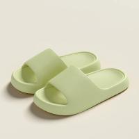Zapatillas de casa sólidas de suela gruesa: toboganes interiores antideslizantes de verano para mujer, zapatillas de baño para hombres y mujeres - details 5