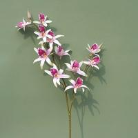 Rama de Dendrobium Artificial, 2 tenedores, orquídeas de simulación realistas hechas a mano, flores falsas de tacto Real exquisitas - details 12
