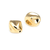 Espaciador de arco iris y Luna de latón, Color oro de 18K, paloma, estrella, nube, cilindro, pulsera ovalada, cuentas, fabricación de joyería, accesorios Diy - details 45