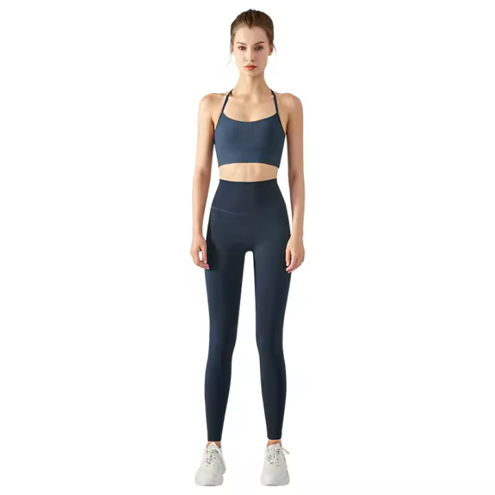 Camiseta Deportiva para Mujer T-Back de Yoga con Almohadilla para el Pecho Top de Fitness Lindo - 1