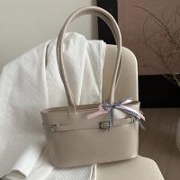 Bolso de hombro portátil de cuero PU con lazo, bolso de hombro Y2K para ir al trabajo, bolso francés para las axilas, bolso de ocio de estilo coreano para mujer - details 16