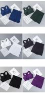 Conjunto de Yoga Sin Costuras para Mujer Ropa Deportiva de Color Sólido - details 11