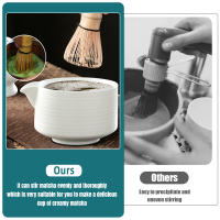 Juego de Té Matcha de Cerámica 4 Piezas: Soporte de Basto, Bol de Té, Molinillo, Cepillos - details 4